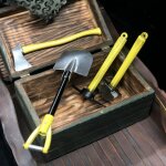 Mini pelle en métal, marteau, axe, outil de pioche pour voiture 1 / 10 rc trx4 scx10 d90, jouets educatifs ... Mini pelle en métal, marteau, axe, outil de pioche pour voiture 1 / 10 rc trx4 scx10 d90, jouets educatifs ...