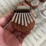 Mini piano  pouce en bois, jouet musical 8 tons, portable, pour dbutants, bote  musique, bricolage, ...
