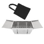 Mini pole  bois pliant rectangulaire, en acier inoxydable, lger, pour le camping en plein air