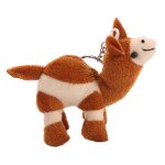 Mini porte - cls en peluche de chameau, jouet rempli de poils de lapin artificiels, bijoux en peluche ...