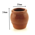 Mini pot de fleurs en c�ramique 1 / 12, simulation de meubles, pour d�coration de maison de poup�e, accessoire ...