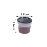 Mini pot de fleurs en c�ramique, 1 pi�ce, simulation de jardin, mod�le de jouet pour 1:12 / 1:6, maison ...