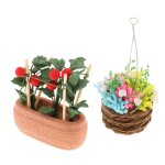 Mini pots de fleurs pour plantes vertes, 1 / 12, simulation de plante en pot, maison de poupe, jouet ...