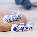 Mini pots a lait miniatures pour maison de poupée, 6 pièces, echelle 1 / 12, ensemble de meubles de chambre ... Mini pots a lait miniatures pour maison de poupée, 6 pièces, echelle 1 / 12, ensemble de meubles de chambre ...