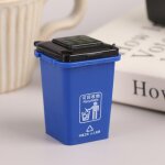 Mini poubelle 1:12 pour maison de poupe, jouet camion poubelle, vhicule en bordure de route, bac de ...