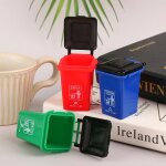 Mini poubelles multicolores en papier plastique, poubelle a roulettes crative, pour la maison, le bureau, ...
