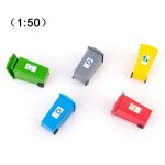 Mini poubelle a ordures 5 pices, modle de camion, vhicules de pousse pour enfants, jouets cadeaux ...