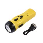 Mini radio fm portable avec lampe de poche multifonctionnelle, manivelle, alimentation d'urgence