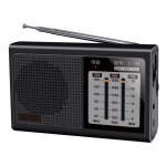 Mini rcepteur de radio portable pleine bande, antenne rtractable, rechargeable par usb, dispositifs ...