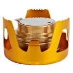 Mini rchaud a alcool portable en alliage d'aluminium, brleur a alcool en laiton, pour camping, randonne, ...