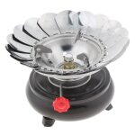 Mini r�chaud de camping en acier inoxydable, r�chaud a alcool pour camping, randonn�e en plein air, pique ...