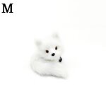 Mini renard en peluche pour la décoration de la maison, simulation de renard accroupi, figurine animale ... Mini renard en peluche pour la décoration de la maison, simulation de renard accroupi, figurine animale ...