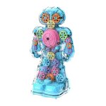 Mini robot jouet educatif a piles, jouet electrique pour enfants, marche, danse