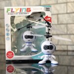 Mini robot volant a induction 2ch rc, hlicoptre, charge usb, suspension, anti - chute, avion a induction ...
