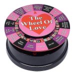 Mini roue de l'amour et de la fortune avec 17 fa�ons de jouer - jeu de soci�t� portable