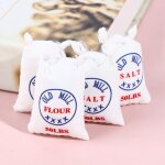 Mini sacs de farine de cuisine miniatures 2 pices / ensemble, accessoires pour maison de poupe, accessoires ...