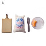 Mini sac de sel et farine pour maison de poup�e, moule, batteur d'�ufs, mod�le de jouet, ornements d�coratifs ...