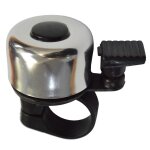 Mini sonnette de v�lo argent�e