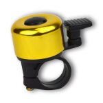 Mini sonnette de v�lo dor�e