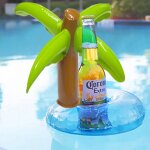 Mini sous - verres gonflables en cocotier, support de tasse a boisson, jouet flottant d't, piscine ...