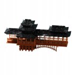 Mini statue de pagode miniature pavillon japonais aquarium pont figure fis
