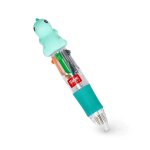 Mini stylo a bille 4 couleurs dino mini magic rainbow - bleu