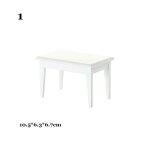 Mini table en bois pour maison de poup�e, chaise, jouets, accessoires de d�coration, 1 / 12