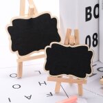 Mini tableau pour table en bois pour enfants tableau noir pour bureau de mariage, tableau pour messages ...