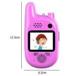 Mini talkie - walkie avec camra pour enfants, avec lecteur de musique mp3 rechargeable, 720p, camscope ...
