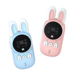 Mini talkie - walkie pour enfants, 2 pices, mignon lapin, emetteur - rcepteur portable, porte de 3km, ...