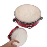 Mini tambour de 6 pouces pour enfants, instrument de musique educatif pour b�b�s, jouets de battement ...