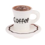 Mini tasses a caf miniatures pour maison de poupe, 1 ensemble d'assiettes, accessoires, jouets, echelle ...