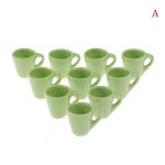 Mini tasse a caf� miniature pour maison de poup�e, 10 pi�ces, pour la cuisine, la salle a manger, articles ...