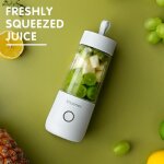 Mini tasse a jus intelligente usb de 350ml, mixeur portable, machine a jus de smoothie, alimentation ...