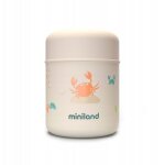 Mini thermos crabsy pour les repas blanc