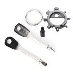 Mini tournevis edc ouvre - bouteille anneau pour camping en plein air, outil multifonctionnel en acier ...