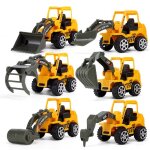 Mini tracteur de voiture d'ingénierie en alliage, 6 styles, 1 pièce, modèle de camion a benne basculante, ... Mini tracteur de voiture d'ingénierie en alliage, 6 styles, 1 pièce, modèle de camion a benne basculante, ...