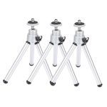 Mini trépied de télescope anti - secouement, alliage d'aluminium, vernis de cuisson argenté, 3 pièces ... Mini trépied de télescope anti - secouement, alliage d'aluminium, vernis de cuisson argenté, 3 pièces ...