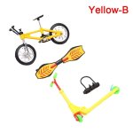 Mini trottinette a deux roues en mtal, ensemble de 4 pices, jouets educatifs pour enfants, modle de ...