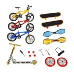 Mini trottinette en mtal pour enfants, mini vlo a deux roues, skateboard, modle a assembler, jouet ...