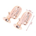 Mini tuba 1:12 pour maison de poupée, 1 pièce, instrument de musique miniature, décoration de maison ... Mini tuba 1:12 pour maison de poupée, 1 pièce, instrument de musique miniature, décoration de maison ...