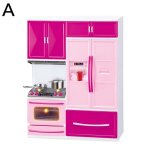 Mini ustensiles de cuisine pour enfants, simulation de cuisine, cadeau de cuisine, bote a jouets rose, ...
