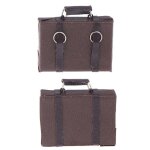 Mini valise en bois vintage 1:12 pour maison de poup�e, miniature, bo�te a bagages