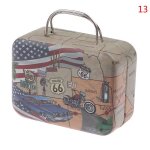 Mini valise en mtal pour poupes, sac a main, jouets miniatures, coffre, dcoration de maison de poupe, ...