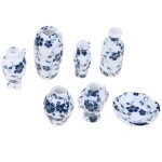 Mini vase en c�ramique pour maison de poup�e, accessoires d�coratifs miniatures 1:12 en porcelaine, 7 ...