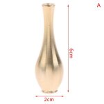 Mini vase en cuivre pur dor, maison de poupe exquise, dcoration antique pour salon, unique, simulation ...