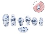 Mini vases de différentes formes et 1 assiette pour maison de poupée, accessoires miniatures décoratifs ... Mini vases de différentes formes et 1 assiette pour maison de poupée, accessoires miniatures décoratifs ...