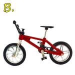 Mini vlo bmx a doigt pour garons, 1 pice, avec corde de frein, en alliage, modle de vlo de montagne ...