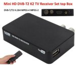 Mini vidéo numérique intelligente, full hd 1080p, k2 stb mpeg4 dvb - t2, récepteur tv box + télécommande, ... Mini vidéo numérique intelligente, full hd 1080p, k2 stb mpeg4 dvb - t2, récepteur tv box + télécommande, ...