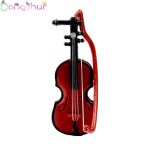 Mini violon miniature en bois m3r5 1:12, meubles pour maison de poupe, jouets de simulation, bricolage, ...